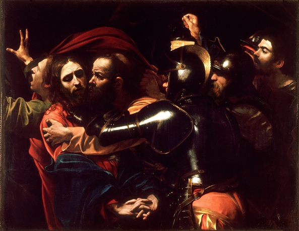 Taking of Christ, Caravaggio, 1602